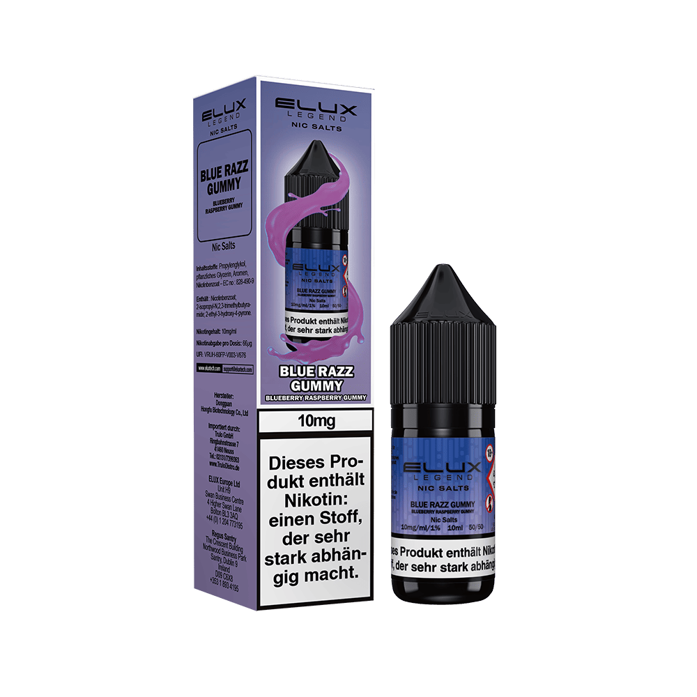 Elux Nikotinsalz Blue Razz Gummy Liquid