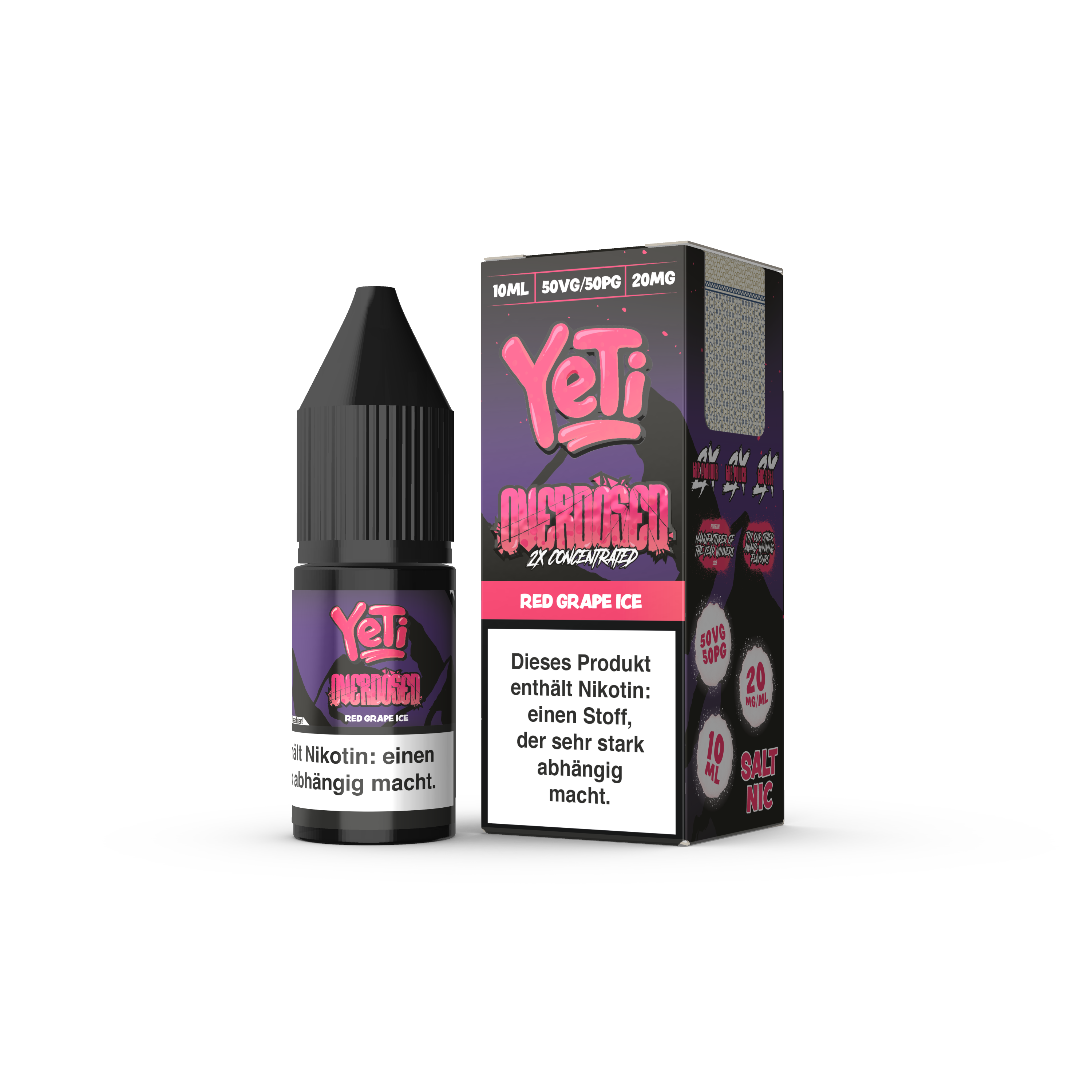 Liquid Red Grape Ice - Yeti Overdosed Nikotinsalz 20mg