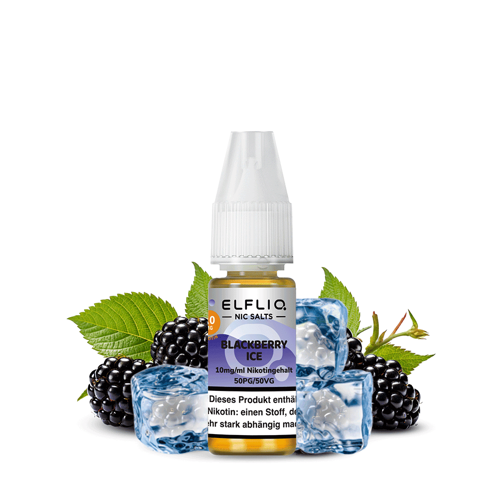 Elfliq by Elfbar Nikotinsalz - Blackberry Ice - Liquid 10mg 10ml  C