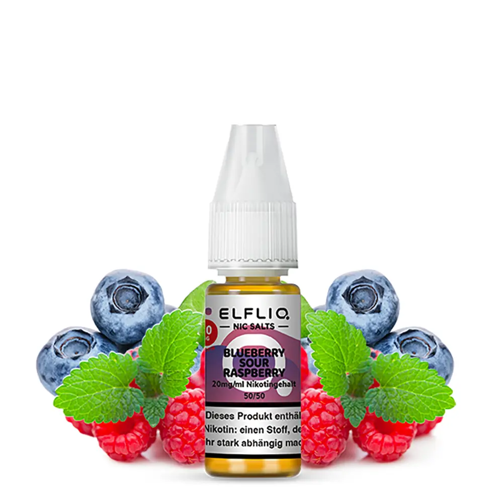 Liquid Blueberry Sour Raspberry - Elfliq Nikotinsalz 20mg