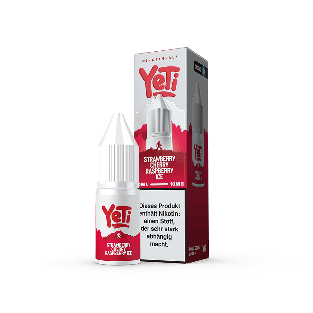 Liquid Strawberry Cherry Raspberry Ice - Yeti Summit Nikotinsalz 10mg