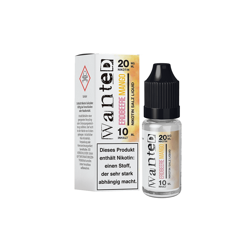 Liquid Erdbeere Mango - Wanted Overdosed Nikotinsalz 20mg
