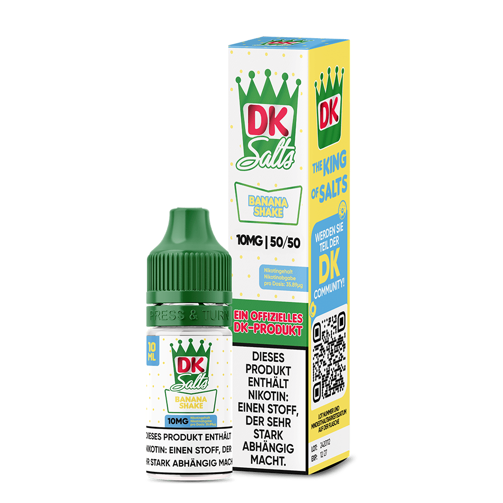 DK Salts Nikotinsalz - Banana Shake - Liquid 10mg 10ml  C