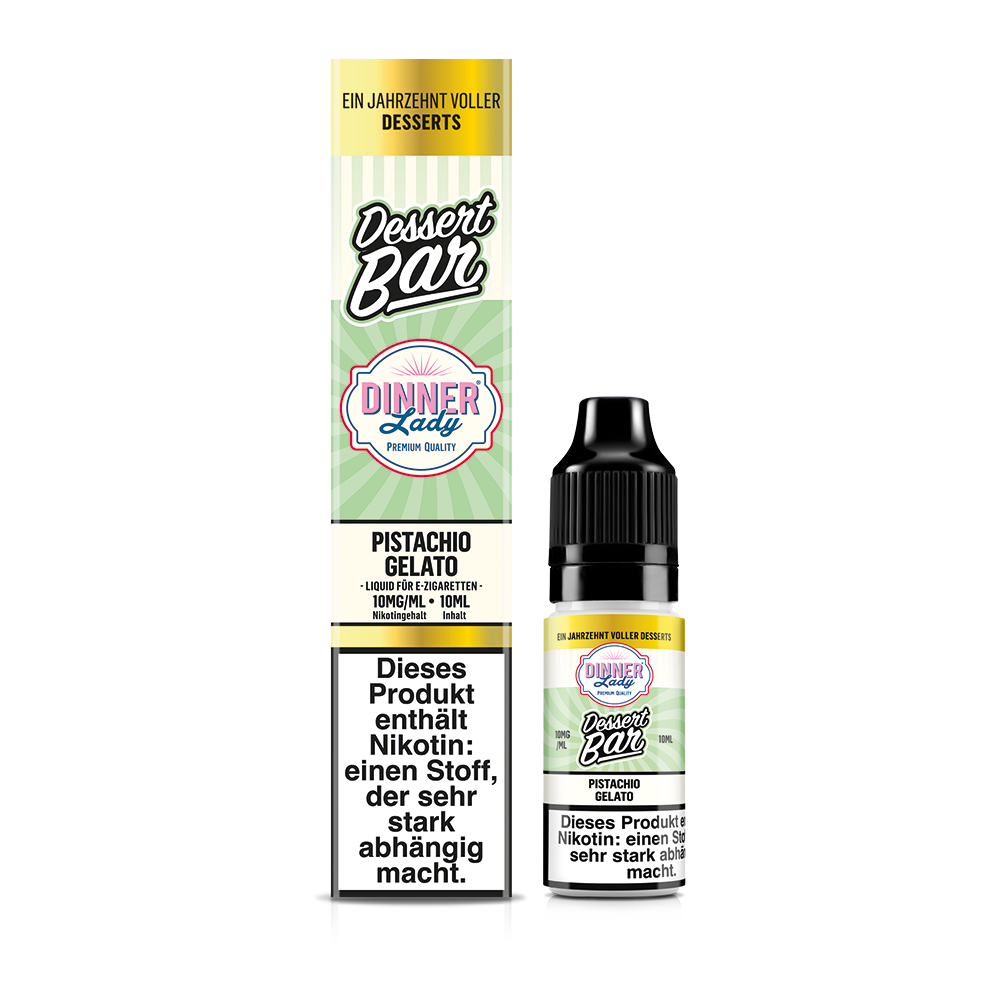 Dinner Lady Nikotinsalz Pistachio Gelato 50/50 10ml Liquid 10mg