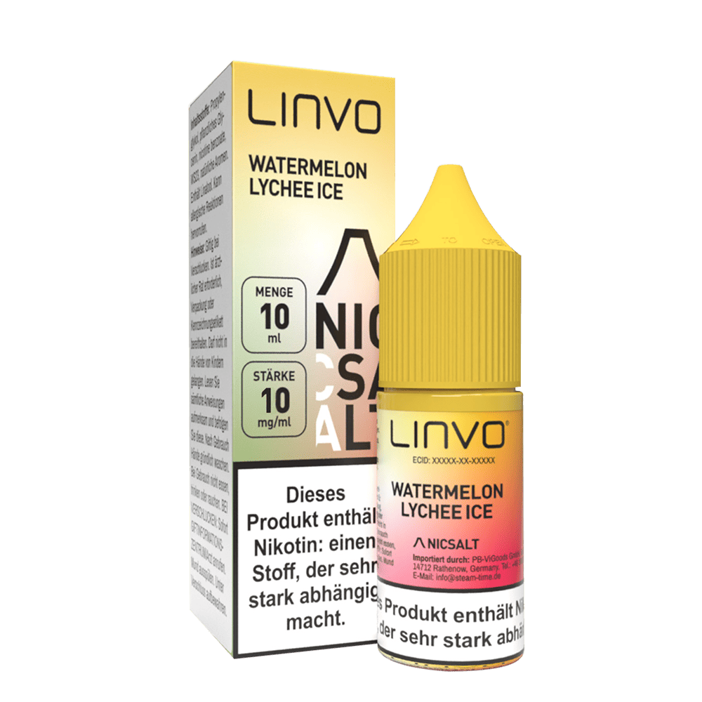 Linvo Nikotinsalz - Watermelon Lychee Ice - Liquid 10mg 10ml