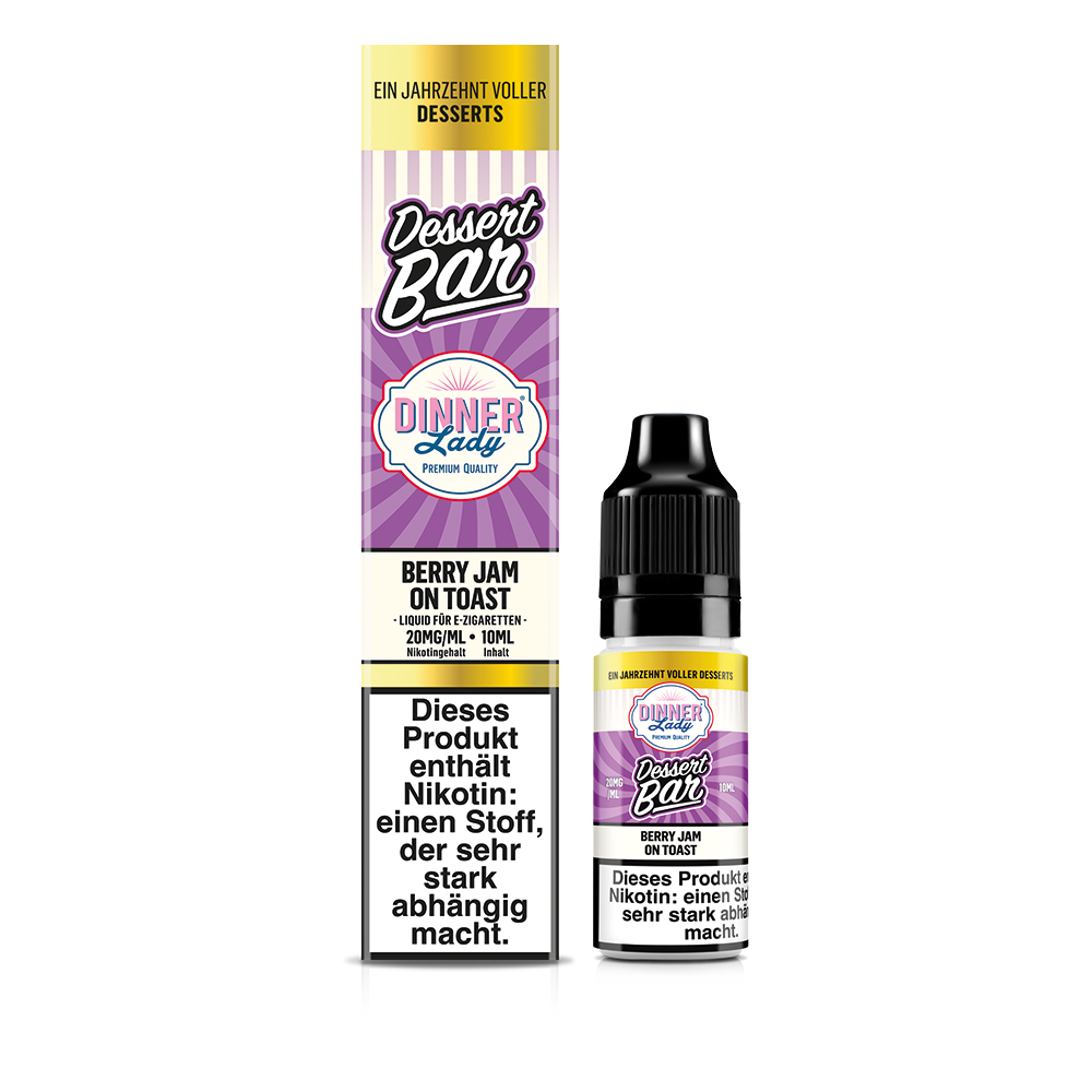 Dinner Lady Nikotinsalz Berry Jam on Toast 50/50 10ml Liquid 20mg