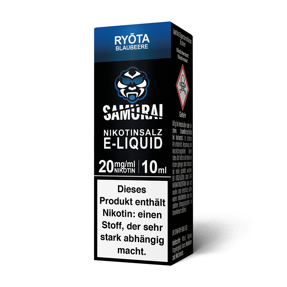 Liquid Ryota Blaubeere - Samurai Nikotinsalz 20mg