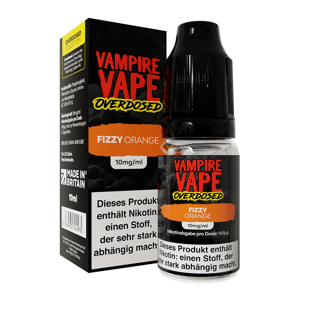 Vampire Vape Nikotinsalz - Fizzy Orange - Liquid 10mg 10ml  C
