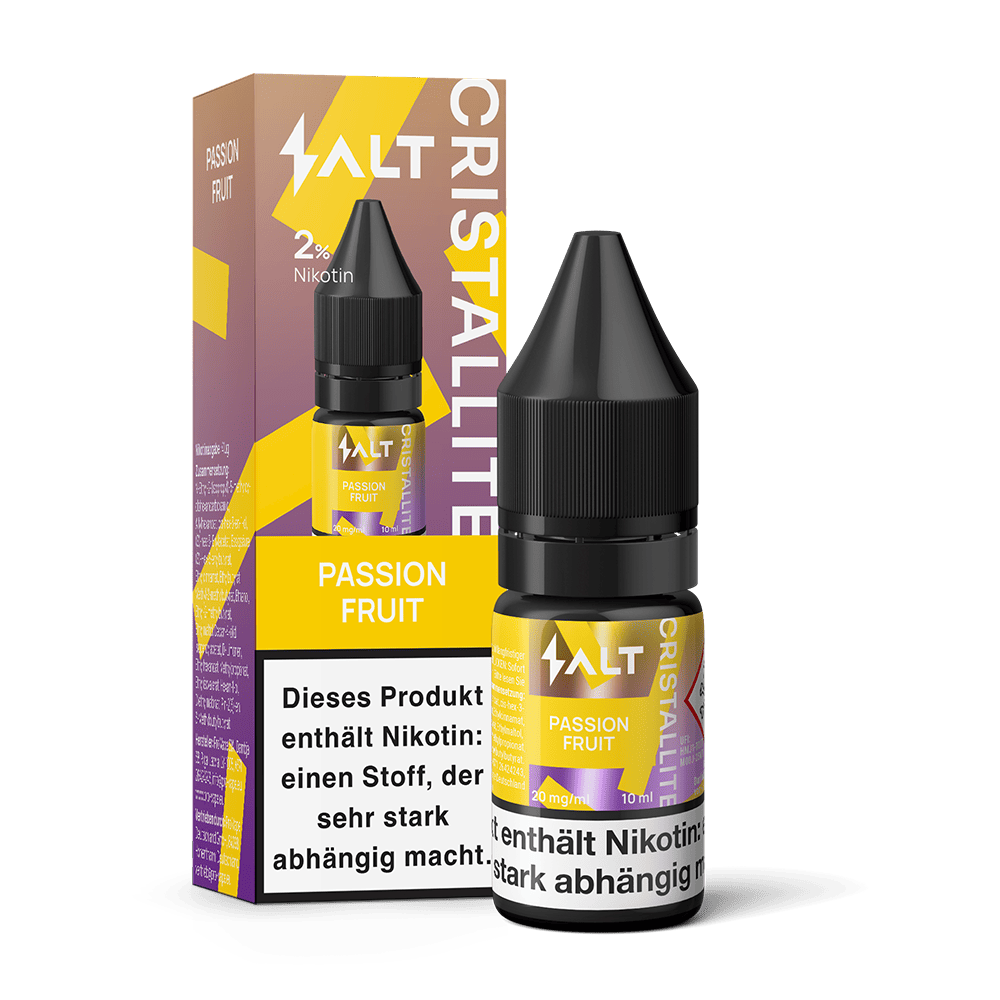 SALT Cristallite Nikotinsalz - Passion Fruit - 10ml Liquid 20mg  C