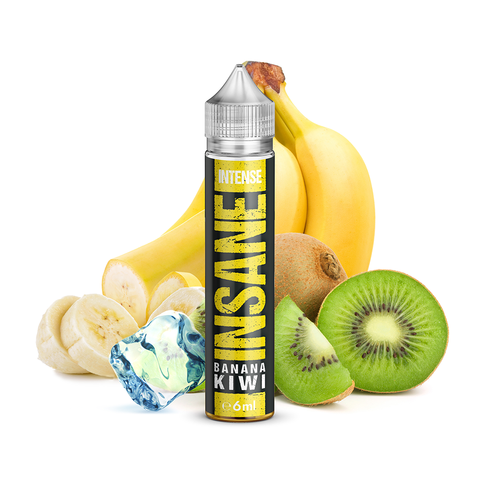 Insane Longfill - Banana Kiwi - 10ml Aroma in 75ml Flasche  C