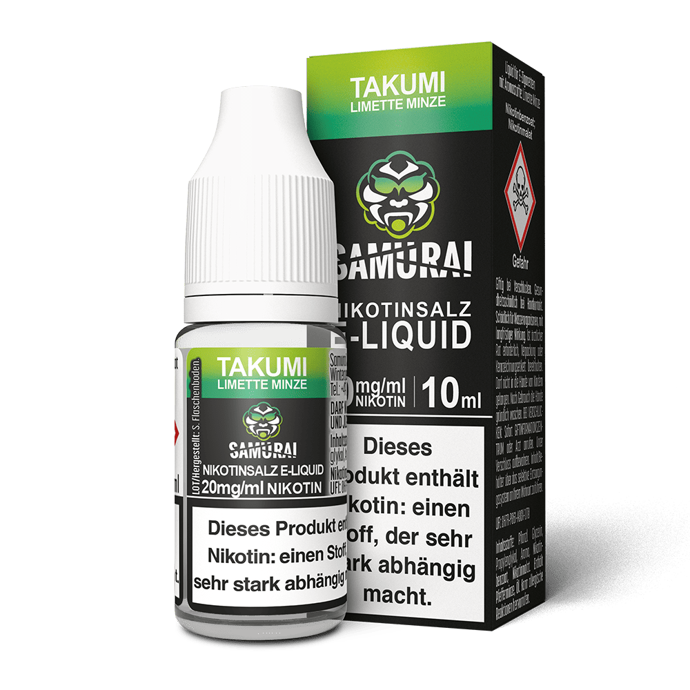 Samurai Nikotinsalz Liquid - Takumi Limette Minze - 20mg