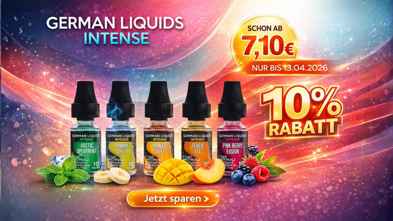 German Liquids Intense 10 Prozent Rabatt Deal bis 13.04