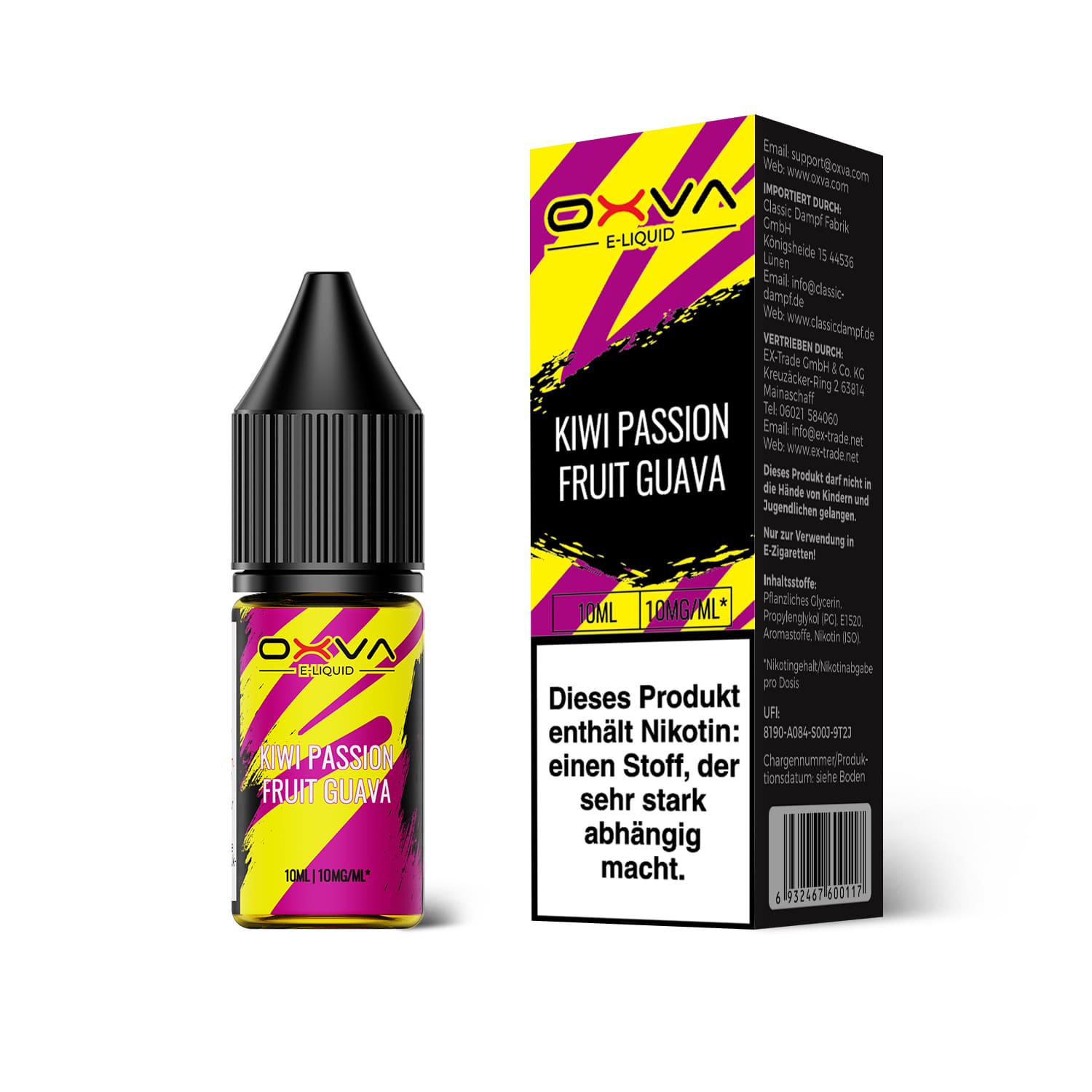 Liquid Kiwi Passion Fruit Guava - Oxva E-Liquid Nikotinsalz