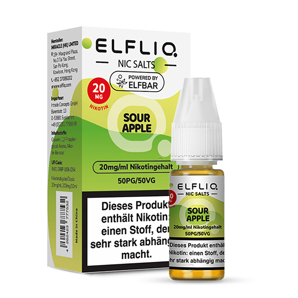 Liquid Sour Apple - Elfliq Nikotinsalz