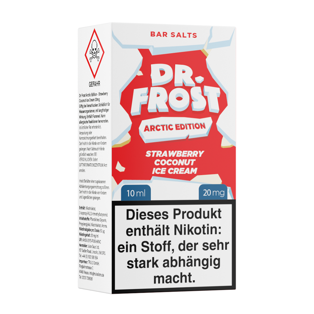 Liquid Strawberry Coconut Ice Cream - Dr. Frost Nikotinsalz 20mg