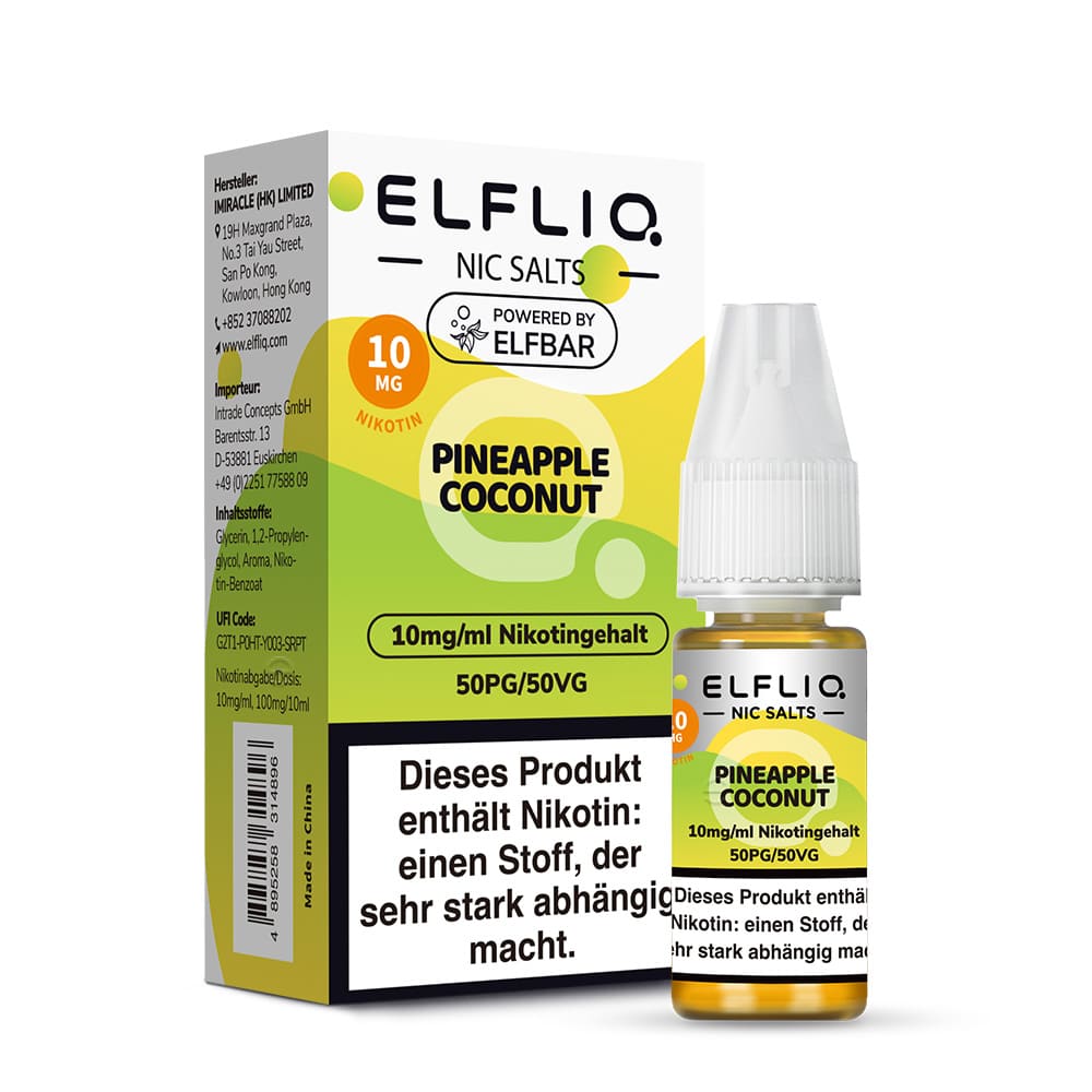 Elfliq by Elfbar Nikotinsalz - Pineapple Coconut - Liquid 10mg