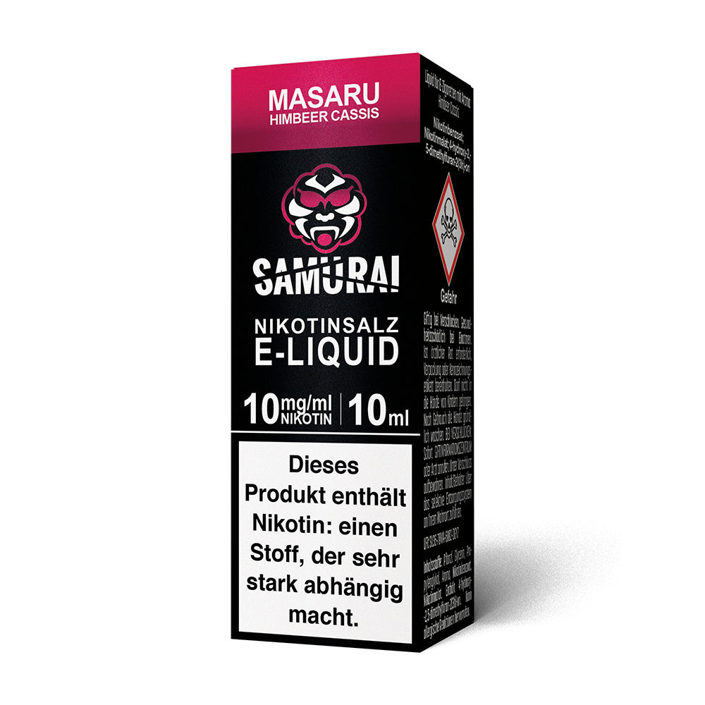 Liquid Masaru Himbeer Cassis - Samurai Nikotinsalz 10mg